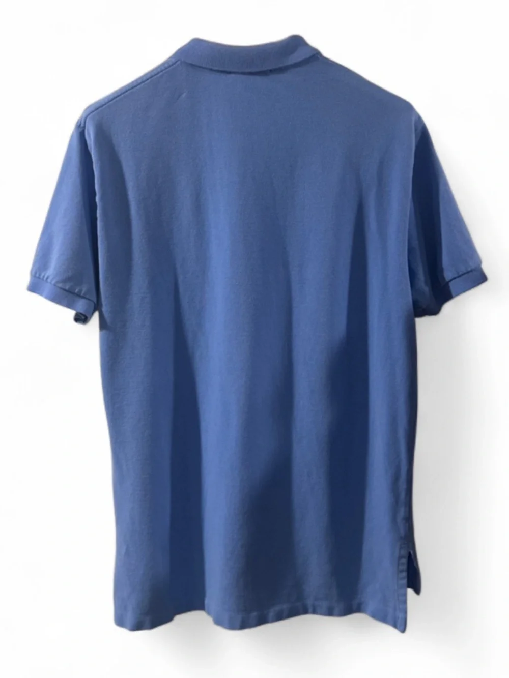 Y2K VTG Polo Ralph Lauren Men's Light Blue Polo with Orange Pony Size Large